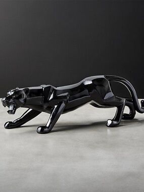 CB2 Black Panther Decor Piece